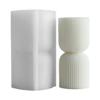 Flexible Silicone Mold Striped Pillar Shaped Candle Molds Scented Aromatherapys Making Mould Handmade Ornament Mould view 2