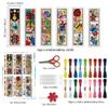 BEUNITONE 6 Pcs Insects Cross Stitch Bookmark Kits for Beginners Bookmark with Butterflies Dragonflies Pattern Counted Cross Stitch DIY Stamped Embroidery with Instructions for Book Lover 8''x2.4'' view 2