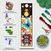 BEUNITONE 6 Pcs Insects Cross Stitch Bookmark Kits for Beginners Bookmark with Butterflies Dragonflies Pattern Counted Cross Stitch DIY Stamped Embroidery with Instructions for Book Lover 8''x2.4'' view 4