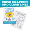 Fun Express 5" x 7" 12 pg. Fathers Day Activity & Coloring Books - 12 Pc. view 3