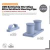 MRY-SFW 1/200 Ship Model Upgrade US Navy Battleship Cable Stakes & Lead Hole Navy Model Kit view 2
