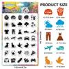 CHGCRAFT Daily Life Icon Clear Stamp Transparent Handicraft Stamps for DIY Scrapbooking Photo Album Decorative Cards Making, Mixed Shapes, 6.3x4.3inch view 2