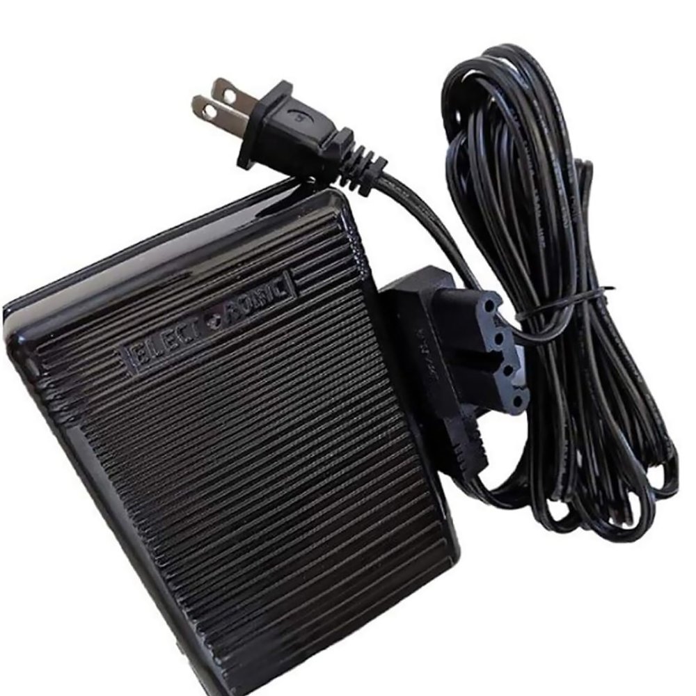 Foot Pedal Power Cord for Bernina 540, 640, 642, 707, 708, 709, 717, 718, 719, 727 Sewing Machines, Round Plug