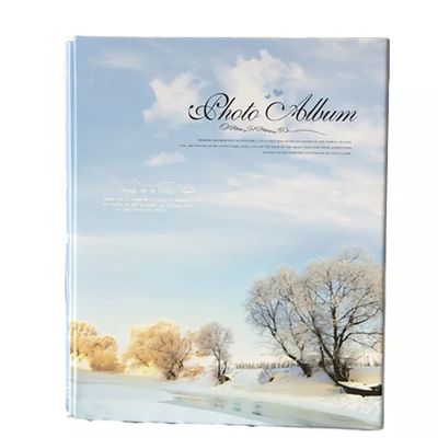 HIONJIN 7-Inch 200 Pieces Insert Photo Album 5X7 Creative Scrapbook Album Album 5R Wedding Photo Albums Stamp Collect Book(D)