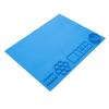 Kids Art Mat Silicone Craft Pad for Activities at Home, School or Travel Non-Slip, Washable, Reusable with Built-in Ruler & Storage Pockets (Blue) view 3