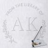 Initial Book Embosser for Wedding, Diaries & Journals Gifts, Embosser Stamp with Storage Box & 10pcs Gold Stickers, Silver Embosser Tool for Book Lovers(AK) view 1