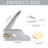 Initial Book Embosser for Wedding, Diaries & Journals Gifts, Embosser Stamp with Storage Box & 10pcs Gold Stickers, Silver Embosser Tool for Book Lovers(AK) view 2