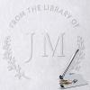 Initial Book Embosser for Wedding, Diaries & Journals Gifts, Embosser Stamp with Storage Box & 10pcs Gold Stickers, Silver Embosser Tool for Book Lovers(JM) view 1