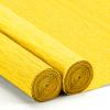 Crepe Paper Streamers 2 Rolls, 10 x 98Inch Crepe Paper Sheets for DIY Gift Colourful Paper Flower Wrapping Paper Crafts Birthday Wedding Holiday Party Decorations (Yellow) view 1