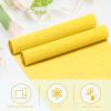 Crepe Paper Streamers 2 Rolls, 10 x 98Inch Crepe Paper Sheets for DIY Gift Colourful Paper Flower Wrapping Paper Crafts Birthday Wedding Holiday Party Decorations (Yellow) view 3
