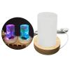 Silicone Resin Mold for DIY Crystal LED Bulb Night Light, Epoxy Molds with Wooden USB Display Base, Crafting Molds for Resin, Epoxy, and Acrylic Art view 2