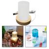 Silicone Resin Mold for DIY Crystal LED Bulb Night Light, Epoxy Molds with Wooden USB Display Base, Crafting Molds for Resin, Epoxy, and Acrylic Art view 3