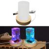 Silicone Resin Mold for DIY Crystal LED Bulb Night Light, Epoxy Molds with Wooden USB Display Base, Crafting Molds for Resin, Epoxy, and Acrylic Art view 4