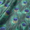 SELFBR Print Peacock Green Knit Spandex Fabric Elastic Material Swimsuit Textile 155cm Wide by Yard view 2