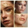5Pcs Decorative Gold Leaf, Multifunction Gold Flakes Cake Decoration Baking Foil Decor with Plastic Tweezers for Cooking Dessert Steak Decoration Crafts Makeup view 4