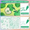 GPLMQ Paint Markers Paint Pens - 2 Pack Dual Tip Acrylic Permanent Marker (0.7mm & 3mm), Non-Toxic, Water-Based for Art Painting, Stone, Ceramic, Glass, Wood, Fabric, Metal, DIY Crafts (Green) view 4