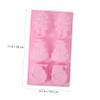 DECHOUS 2pcs Christmas Silicone Cake Mold Santa and Snowman Baking Molds for and Crafts Food-grade Silicone Random Colors view 2