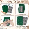 CHGCRAFT Artistic Flowers Clay Texture Mat Mandala Polymer Clay Molds DIY Clay Texture Tools for Clay Pottery Earring Jewelry Making Stamp Engraving Machines, Flower, 3.9x2.6inch view 3