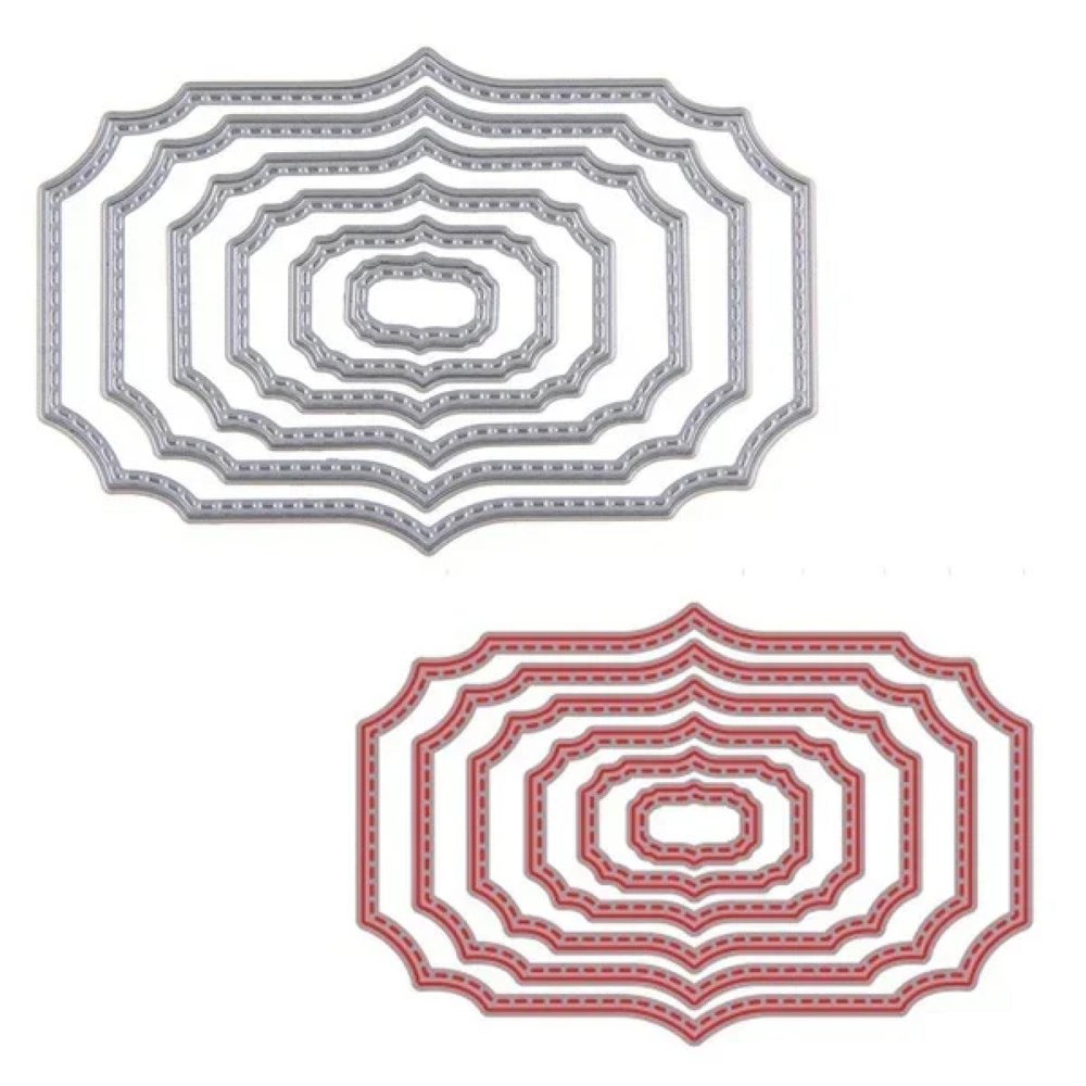 Die Cut for Scrapbooking,6Pcs 9x6cm Cutting Dies Stencils Scrapbooking Album Paper Card Embossing Craft