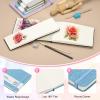 PATIKIL 5.5x3.5 Watercolor Sketchbook, 3Pcs 24 Sheet 300GSM/203lb Watercolor Paper Sketchbooks Acid Free Watercolor Journal Hardcover Artists Pads for Painting, Blue view 3