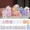 3D House Silicone Molds for Resin Heart House Shaped Candle Mold Scented Candle Making Cake Decorations Baking Tools view 2