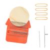 TopHomer Mini Loom Kit, Complete Kit for Beginners, Quickly Mend Jeans Socks, DIY Artful Patterns, Repair Clothes, with 14 Metal Hooks view 2