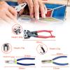 TXGJWRA Stained Glass Kit,Stained Glass Tool Kit with Mosaic Cutter, Oil Filled Pistol Grip Cutter, Running Pliers,Breaking & Grozer Pliers,Soldering Iron Kit,Tungsten Carbide Sc, view 3