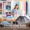 Yellow Cream Tulle Fabric Rolls 54 Inch by 40 Yards Tulle Bolt Spool for Wedding Decorations DIY Tutu Baby Shower Table Skirt Ceiling Decor Birthday Party Craft Supplies view 3