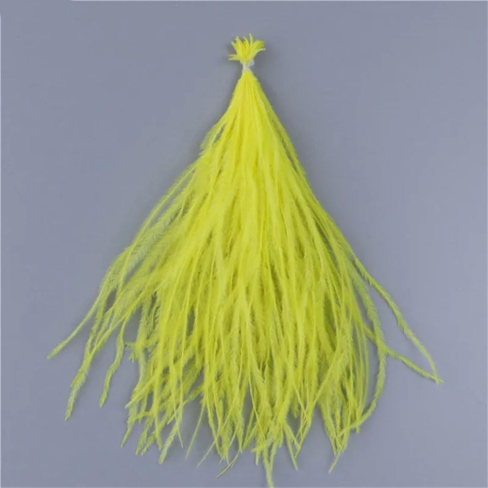 100Pcs/Lot Ostrich Feathers Tassels for Jewelry Making 10-18m Feathers Wedding Dress Decoration DIY Crafts