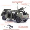 CHICHIYANG 1:18 Scale Alloy for Hummer Hmmwv Battlefield Vehicle Model Die-Cast Armored Vehicle with Openable Door for Enthusiasts view 2
