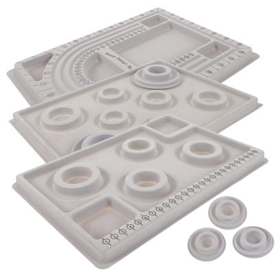 HAPINARY 1set Bead Design Board for Jewelry Making Tray Grooves for Necklaces and Bracelets Includes Measurement Guides for Easy Layout Craft Tool for DIY Enthusiasts
