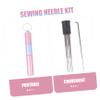 OHPHCALL Stitching Punch Needle Felting Kit 6pcs Single Needle Felting Tool Stainless Steel Embroidery Kit for DIY Craft Craft Work Classes view 2