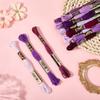 CABODYALS 12 Skeins 105 Yards Gradient Purple Polyester Embroidery Floss Cross Stitch Threads Colorful Friendship Bracelets Craft Needlepoint Yarn for Sewing Making DIY Birthday Wedding Stitching view 3