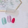 BOLOUY 5Pcs Portable English Letters Shaped Silicone Mold for Girl Nail Art Template Resin Molds for Craft Making view 2