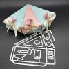 Die Cut for Crafts,15.5x14cm Candy Gift Wedding Box Metal Cutting Dies for Scrapbooking Embossing Decorative Crafts view 1