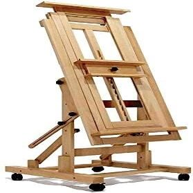 Adjustable Artist Easel Stand, Large Multi-Purpose Studio Display Easel with Universal Wheels, Canvas & Poster Display Stand for Professional Artists