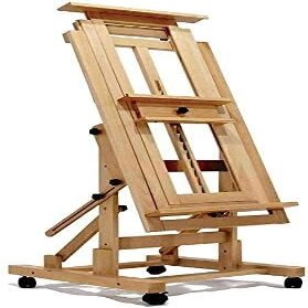 Adjustable Artist Easel Stand, Large Multi-Purpose Studio Display Easel with Universal Wheels, Canvas & Poster Display Stand for Professional Artists