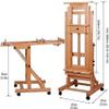 Adjustable Artist Easel Stand, Large Multi-Purpose Studio Display Easel with Universal Wheels, Canvas & Poster Display Stand for Professional Artists view 2