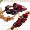 1pc Handmade Rhinestone Applique for Clothes, 3D Flower Fabric Patches for Wedding Dress, Bling Beaded Embroidery Lace Applique for Hat Hairband Sewing Embellishment (Purple) view 4