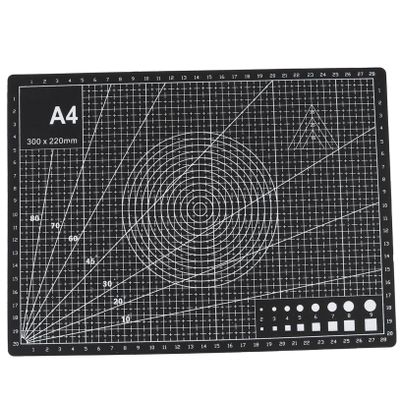 Veemoon 2pcs Handmade Self Healing Cutting Mat Double Sided Non-slip Cutting Board for Arts Crafts Sewing Quilting and Diy Projects Black