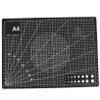 Veemoon 2pcs Handmade Self Healing Cutting Mat Double Sided Non-slip Cutting Board for Arts Crafts Sewing Quilting and Diy Projects Black view 1