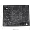 Veemoon 2pcs Handmade Self Healing Cutting Mat Double Sided Non-slip Cutting Board for Arts Crafts Sewing Quilting and Diy Projects Black view 2