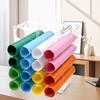 QWORK Clear Acrylic Vinyl Roll Storage Rack - 20-Hole Vinyl Roll Holder for Craft Room,12x10 Inch view 2