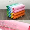 QWORK Clear Acrylic Vinyl Roll Storage Rack - 20-Hole Vinyl Roll Holder for Craft Room,12x10 Inch view 3