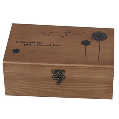 NUOBESTY Wooden Sewing Kit Storage Box and Compact Pin Storage Box for DIY Projects