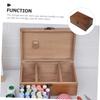 NUOBESTY Wooden Sewing Kit Storage Box and Compact Pin Storage Box for DIY Projects view 2
