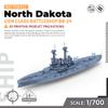 MRY-SFW LFC700521 1/700 Military Model Kit USN North Dakota Class Battleship BB-29 view 2