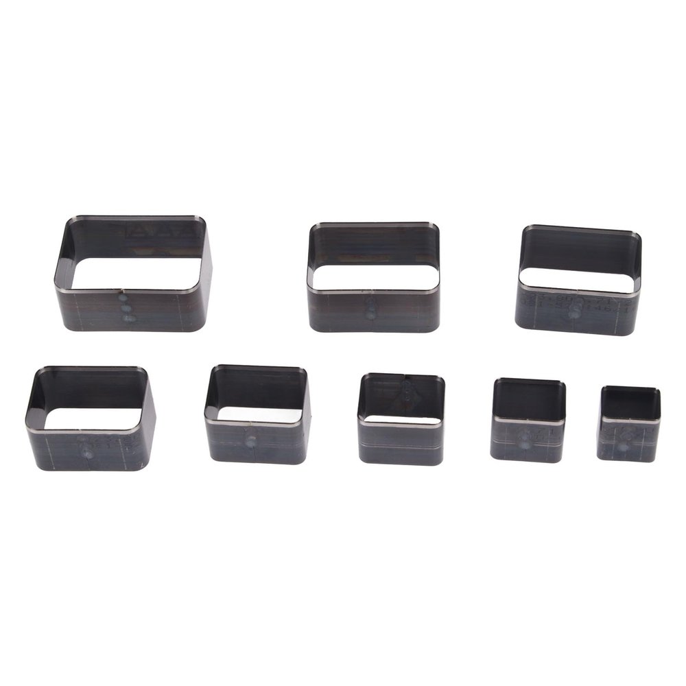 8Pcs Shape Style Hollow Punch Cutter Tool, High Carbon Steel Square Leather Hole Punch Square Leather Die Cutters Tool for Belt Bag Wallet