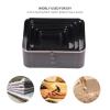 8Pcs Shape Style Hollow Punch Cutter Tool, High Carbon Steel Square Leather Hole Punch Square Leather Die Cutters Tool for Belt Bag Wallet view 4