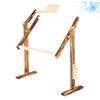 LALAFINA Adjustable Wooden Cross Stitch Stand Embroidery Hoop Stand for Frames Accessories view 3